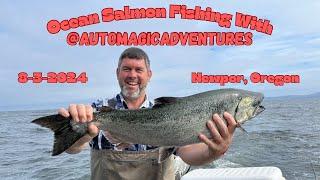 8-3-2024 Coho Fishing Newport, Oregon With A HUGE Surprise! #coho #salmon #fishing