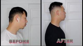 ASIAN MEN SELF HAIRCUT | MID FADE COMBOVER | BART KWAN INSPIRED