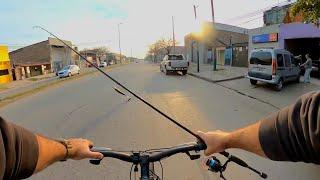 PESCA Y COCINA EN BICICLETA, CEVICHE Y PANCHOS. pesca urbana