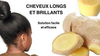 Jus de GINGEMBRE pour la POUSSE | CHEVEUX NATURELS | ANTI PELLICULAIRE