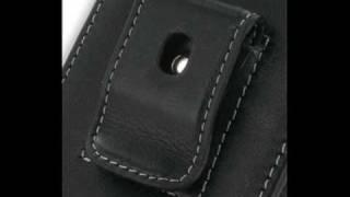 PDair Leather Case for HTC Touch HD - Vertical Pouch Type (Black)