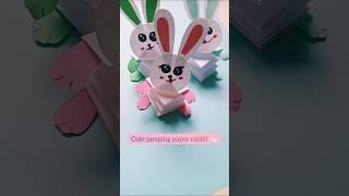  Easy Paper Jumping Rabbit Craft | Fun DIY Toy for kids #diy #BunnyCraft #HandmadeToy #ytshorts
