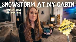 a VERY Snow-stormy Day in my Cabin ︱ *Svalbard, Cabin Chores & Gym Day in Longyearbyen