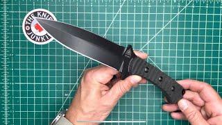 TOPS Szabo Express Double Edge -- Fixed Blade Knife Up Close