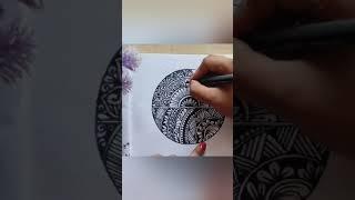 Mandala art |mandala art  easy#zentangleart #lucyrelaxingartgallery #mandalaartforbeginners