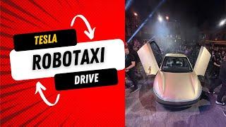 Tesla ROBOTAXI Ride, What does a ride in the Tesla CyberCab feel like?