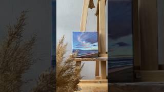 Миниатюрная Картина маслом на холсте море