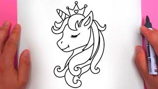 PRINTESA PONEI UNICORN Usor de Desenat si Colorat  HOW TO DRAW CUTE A PRINCESS PONY UNICORN