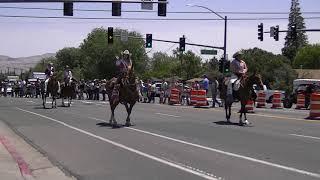 Reno Rodeo cattle drive entering Reno Events Center