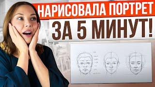 Рисуем любой портрет за 5 минут: базовые схемы построения портрета