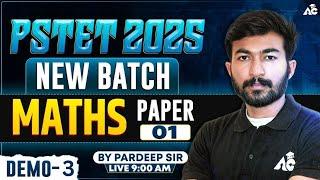PSTET Exam Preparation 2025 New Batch Demo-3 Maths By Pardeep Sir