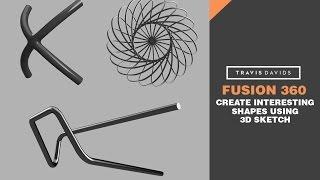 Autodesk Fusion 360 - Create Interesting Shapes Using 3D Sketch