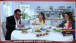 Jackie Shroff & Farah Khan Enjoying Aloo Chakna & Hara Masala Mutton at Chef Zarine Khan's Show