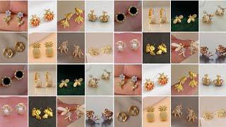 #2025 New Design Gold Stud Earrings Design for Women ||Daily wear gold earrings design ||Earrings