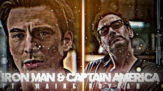 Iron Man & Captain America Sad  Status | Maine Royaan | Tony & Rogers Status | DANGEROUS EDITS 007