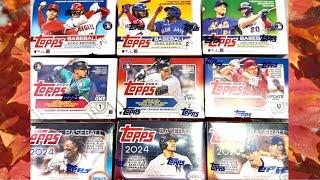 RETAIL MEMORY LANE!  THE LAST 9 TOPPS BLASTER BOX RELEASES!