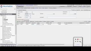 Acumatica : stock Adjusment