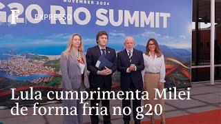 Lula cumprimenta líderes na abertura da cúpula do G20; interação com Milei foi fria