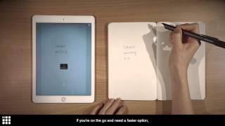 Moleskine Smart Writing Set tutorial