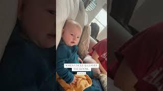 WHEN UNCLE LEAVES THE ROOM  Baby Reaction  babies view  #babiesview