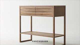 HANDWERKER - Making console [inspired traditional 4 way table]
