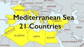 21 Countries of Mediterranean Sea  @TheAwenEducation