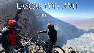 Lascar VOLCANO  summit crater CHILE 5.592m #bike #andes