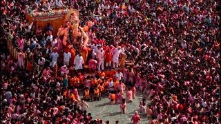 Lalbaug Cha Raja Visarjan at Girgaon Chowpatty 2024-Never Experience BeforeMumbai Ganpati Visarjan