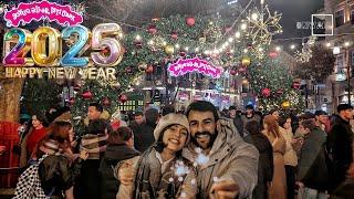 Baku 2025 -New Year - City Center - Walking Tour - Fountain square - Azerbaijan, Downtown - 4k Walk