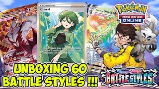 GACHA TERHOKI SELAMA MAIN PTCGO !! Unboxing 60 Pack Battle Styles !! Pokemon TCG Online (Indonesia)