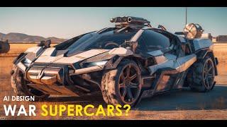 AI Design War Supercar, Generated Using Midjourney