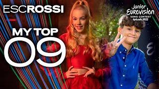 Junior Eurovision 2022: MY TOP 09