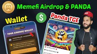 Memefi Airdrop new updates| Panda Airdrop New updates| W-Coins claim | Memefi Sui network wallet