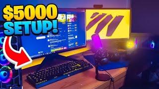 My $5000 Fortnite Gaming & Streaming SET UP TOUR | PWR Muz