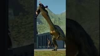 Baryonyx slams guest! #jurassicworldevolution2 #jwe2 #jurassicworld