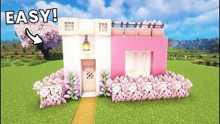 Minecraft: How to Build a Modern House Tutorial (Easy) I Cherry Blossom