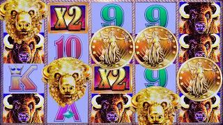 FAST TAPPING WORKED!  MAX BET BONUS  BUFFALO GOLD