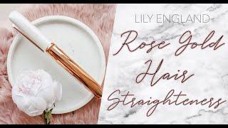 Lily England - Luxury Rose Gold Hair Straighteners