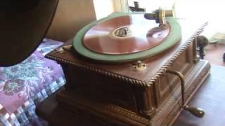 Victor Model 'D' Phonograph Playing "The Bureau" By Russell Hunting