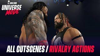 WWE 2K25 Universe Mode: All Custcenes!