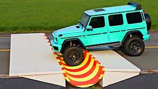 Cars vs Reverse Speed Bump EXTREME Challenge in BeamNG Drive - BeamNG Crown - Mobil vs Speed Bump