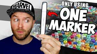 ONLY USING ONE MARKER from EVERY SET - Ohuhu Markers