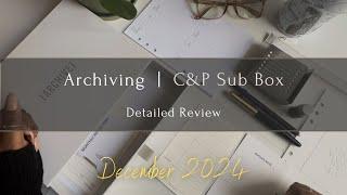 The Archive Box | December 2024 Sub Box Review + Practical Uses | Cloth & Paper