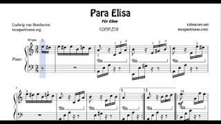 Para Elisa de Beethoven Partitura Completa de Piano FUR ELISE