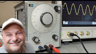 HP 204C Oscillator 5Hz - 1.2MHz 1974 test teardown