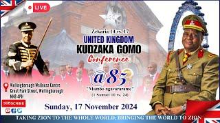 ( GREAT BRITAIN) KUDZAKA GOMO CONFERENCE  SUNDAY  17 NOVEMBER 2024  LIVE FROM WELLINGBOROUGH