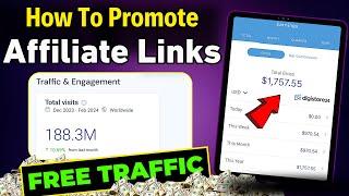 How To Promote Affiliate Links For FREE | Clickbank Affiliate Marketing 2024 | Technical Berwal