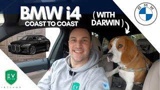 BMW i4 Coast to Coast Range Test in Ireland with Darwin the Beagle