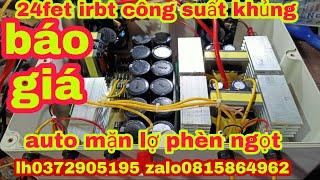 Báo giá kích cá 24fet 2 biến áp irbt auto mặn lợ phèn ngọt mẫu mới nhất hiện nay.