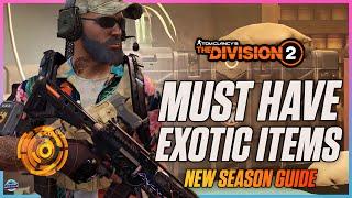 HOW TO GET GUARANTEED EXOTICS In The Division 2! Best Way To Farm Exotics! New Season Farming Guide!